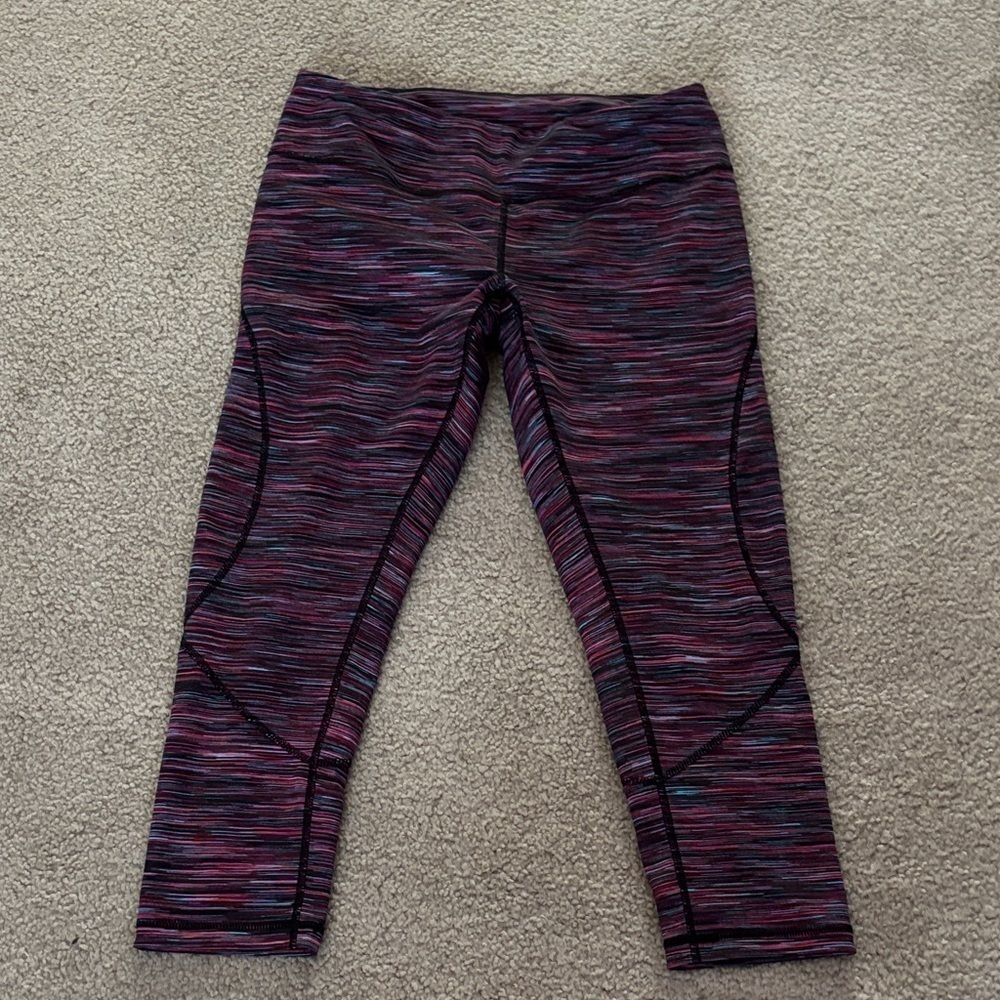 Zella Vibrant Striped Leggings size medium
